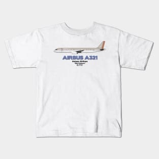 Airbus A321 - Asiana Airlines "Old Colours" Kids T-Shirt